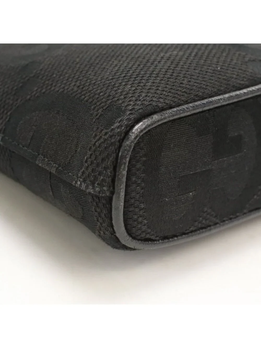 Gucci 2-Way Clutch Jumbo GG Shoulder Bag Canvas